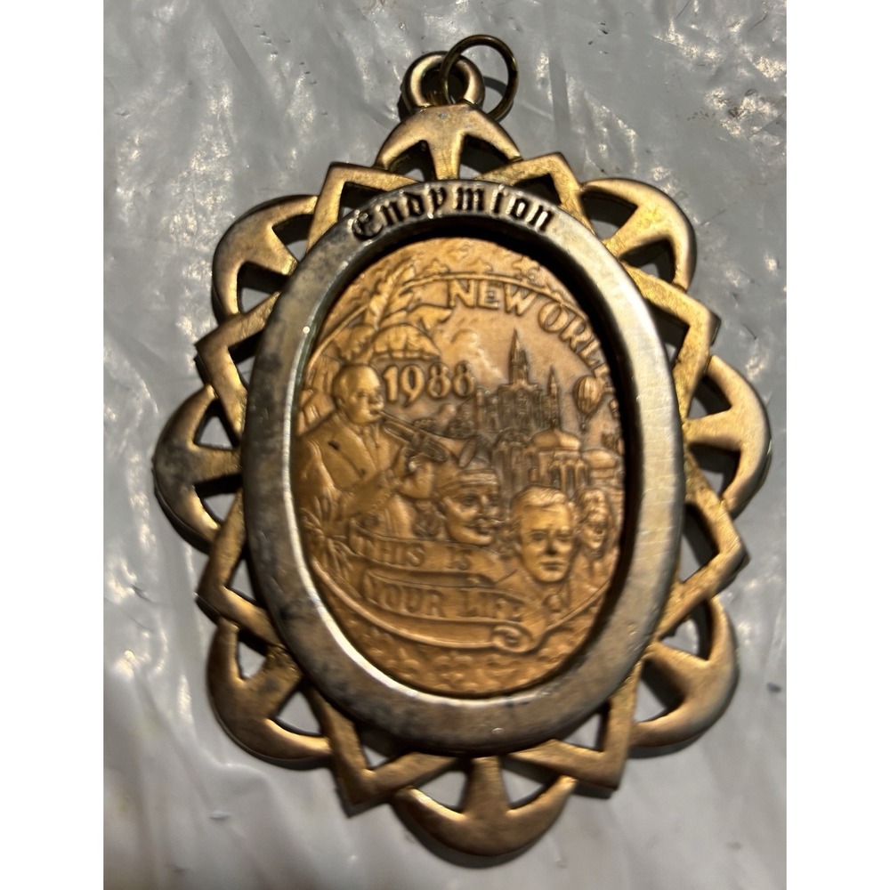 Mardi Gras Brass Endymion Token of Youth 1988 They Changed The World New Orleans